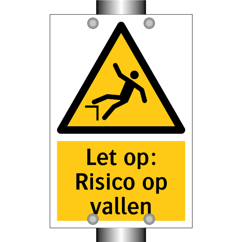 Let op: Risico op vallen