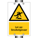 Let op: Struikelgevaar