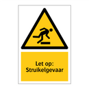 Let op: Struikelgevaar