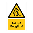 Let op! Boogflits!
