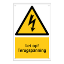 Let op! Terugspanning
