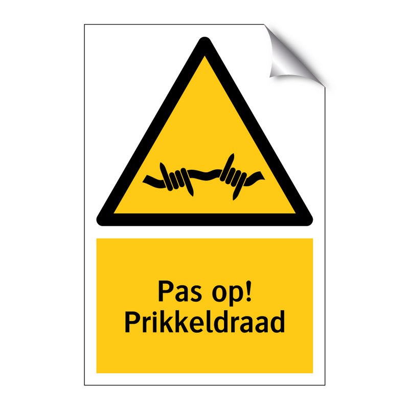 Pas op! Prikkeldraad