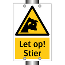 Let op! Stier