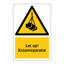 Let op! Kraanreparatie