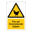 Pas op! Overstekende kippen