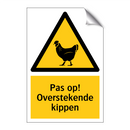 Pas op! Overstekende kippen