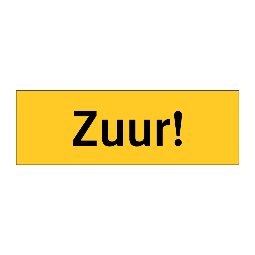 Koop Zuur! bord | SignOnline | NL-W53