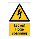 Let op! Hoge spanning