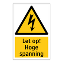 Let op! Hoge spanning