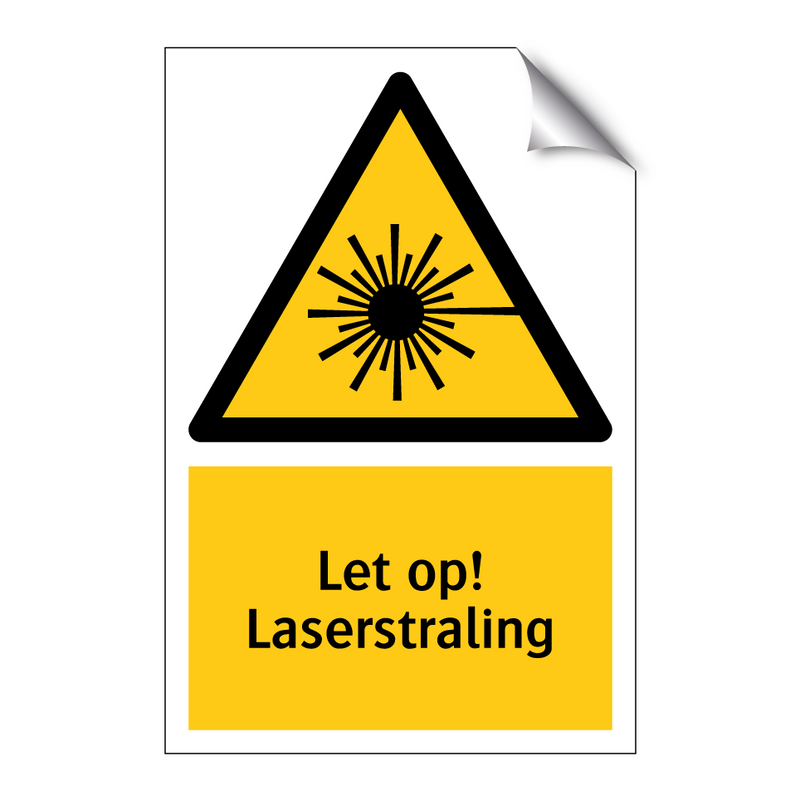 Let op! Laserstraling