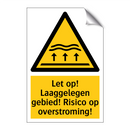 Let op! Laaggelegen gebied! Risico op overstroming!