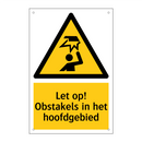 Let op! Obstakels in het hoofdgebied