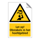 Let op! Obstakels in het hoofdgebied