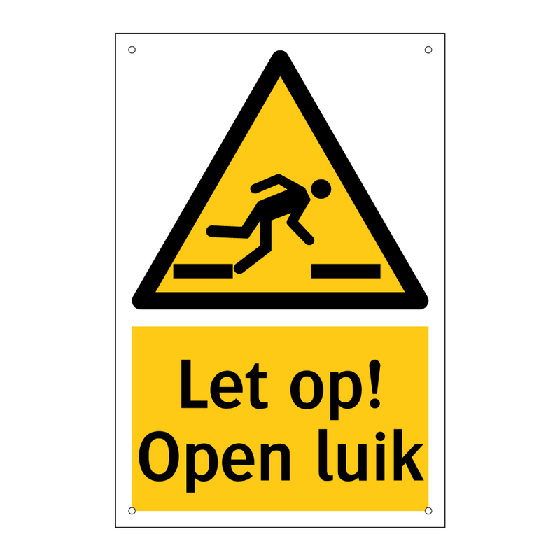 Let op! Open luik