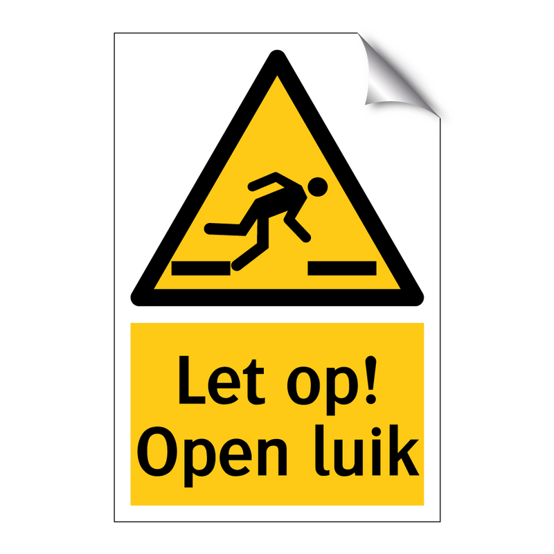 Let op! Open luik