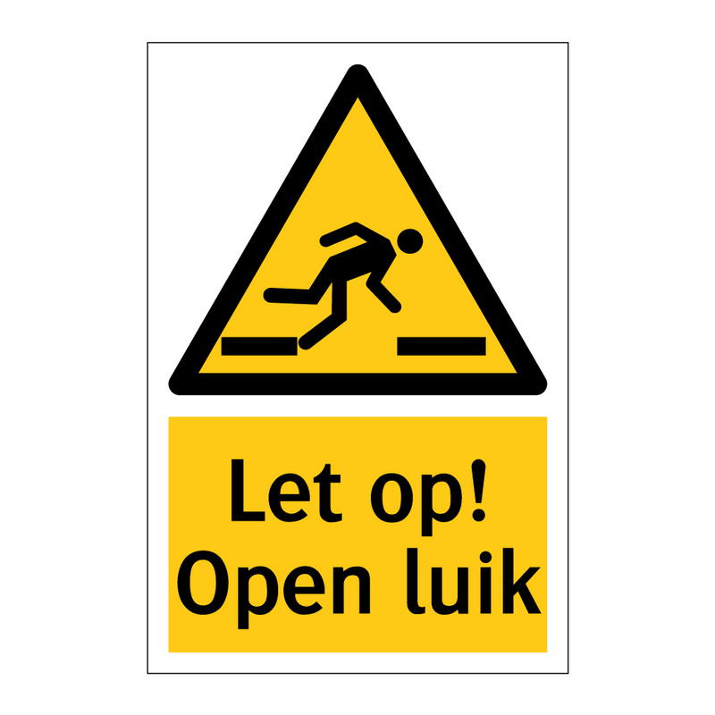 Let op! Open luik