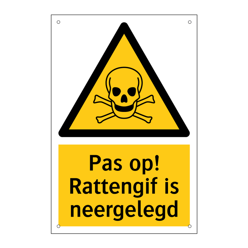 Pas op! Rattengif is neergelegd