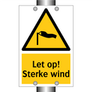 Let op! Sterke wind