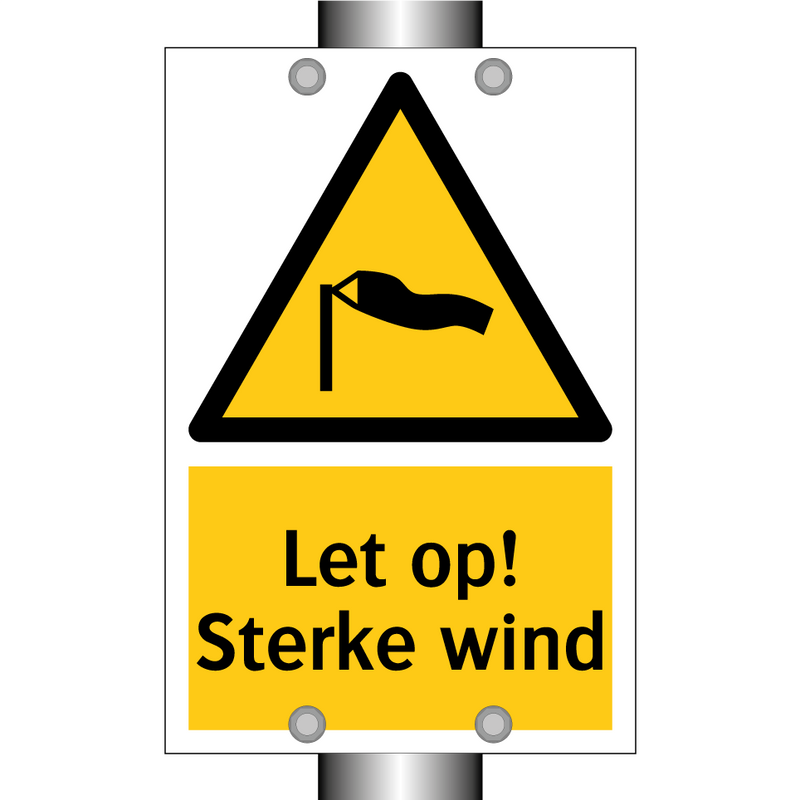 Let op! Sterke wind