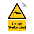 Let op! Sterke wind