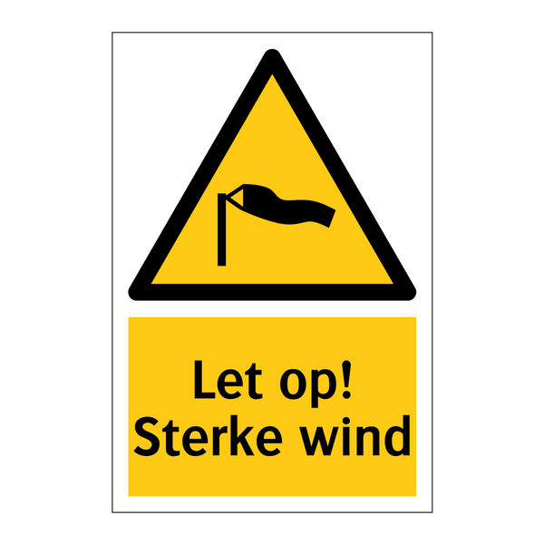 Let op! Sterke wind