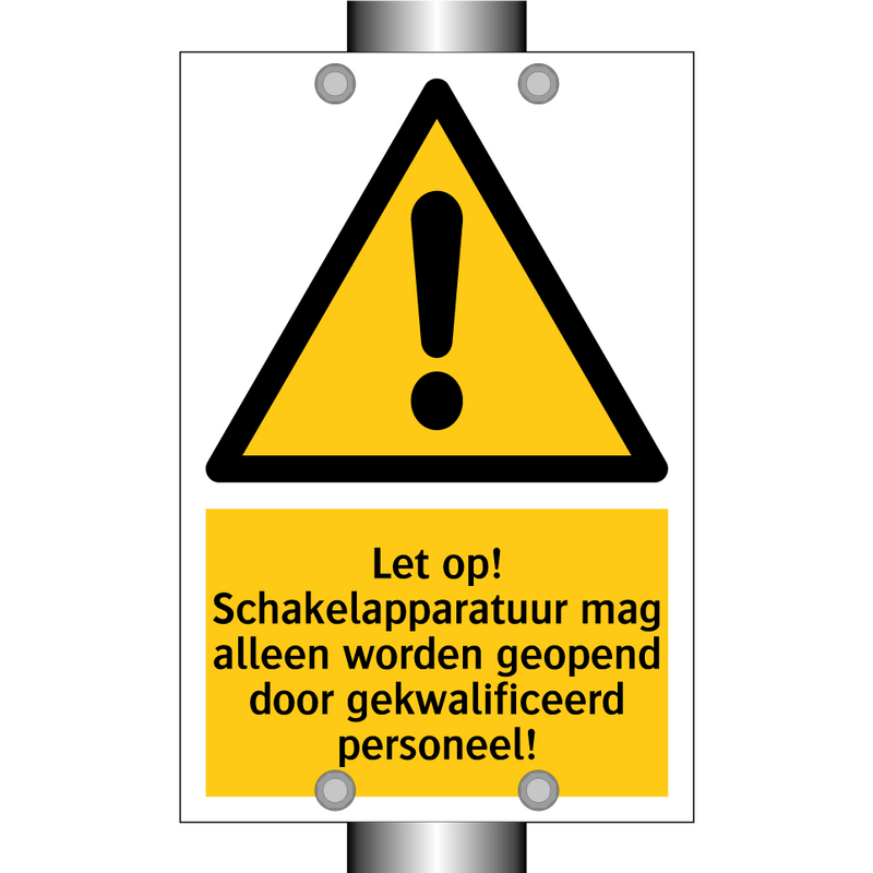 Let op! Schakelapparatuur mag alleen worden geopend door gekwalificeerd personeel!