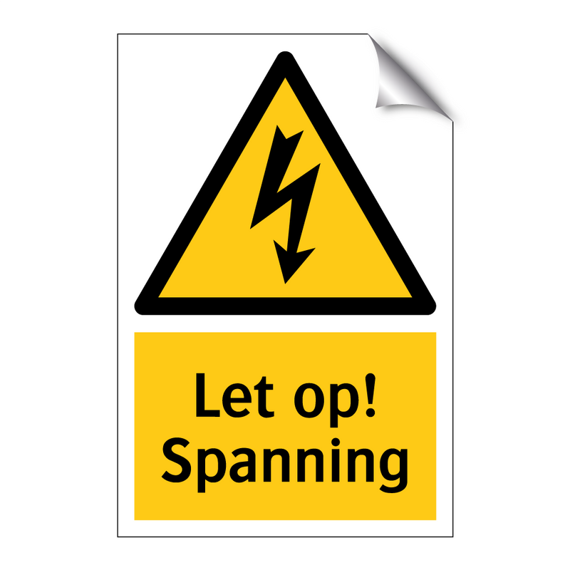 Let op! Spanning