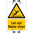 Let op! Natte vloer