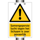 Samengeperste lucht tegen het lichaam is zeer gevaarlijk