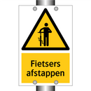Fietsers afstappen