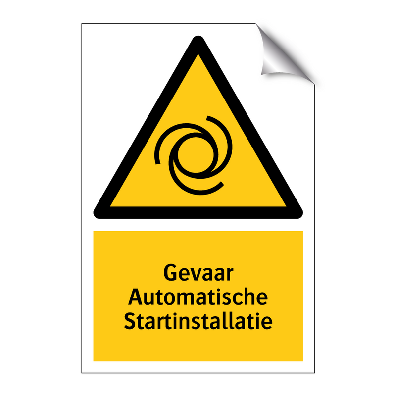 Gevaar Automatische Startinstallatie