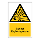 Gevaar Explosiegevaar