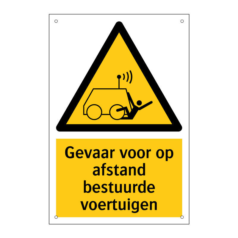 Gevaar voor op afstand bestuurde voertuigen