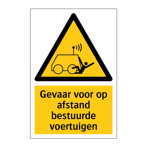 Gevaar voor op afstand bestuurde voertuigen