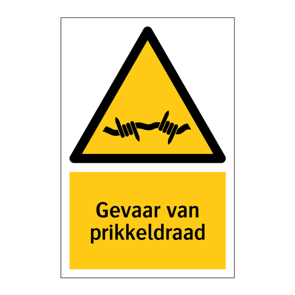 Gevaar van prikkeldraad