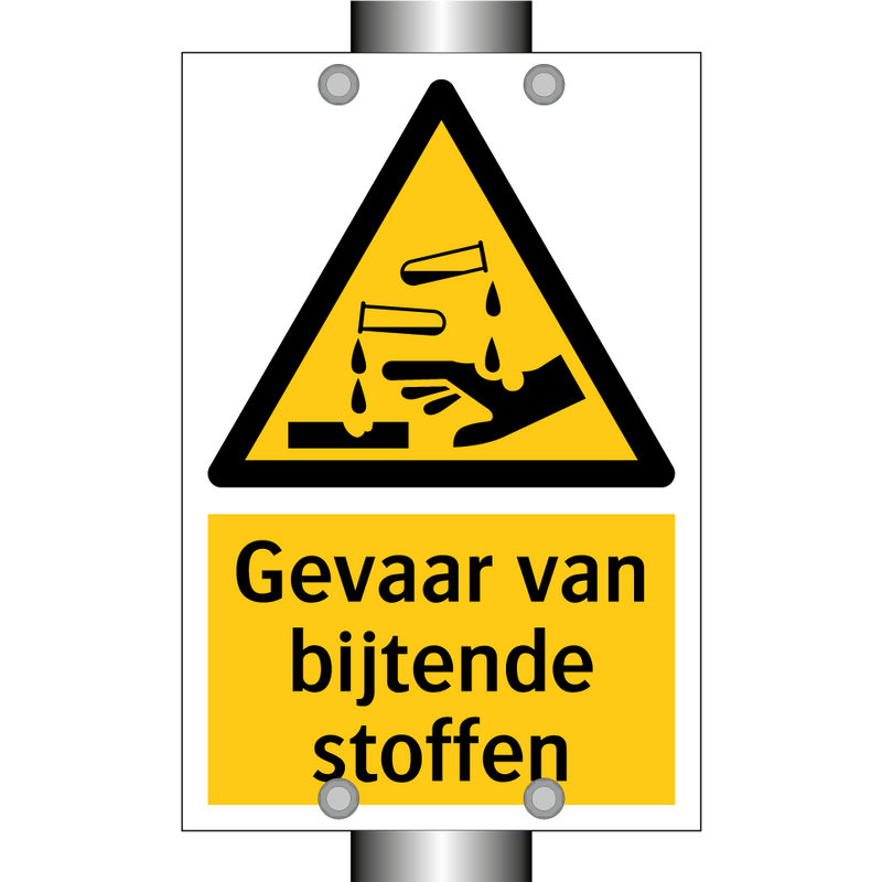 Gevaar van bijtende stoffen