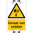 Gevaar van snijden