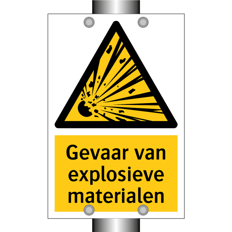 Gevaar van explosieve materialen