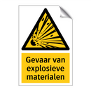 Gevaar van explosieve materialen