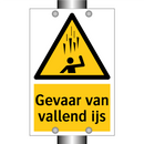 Gevaar van vallend ijs