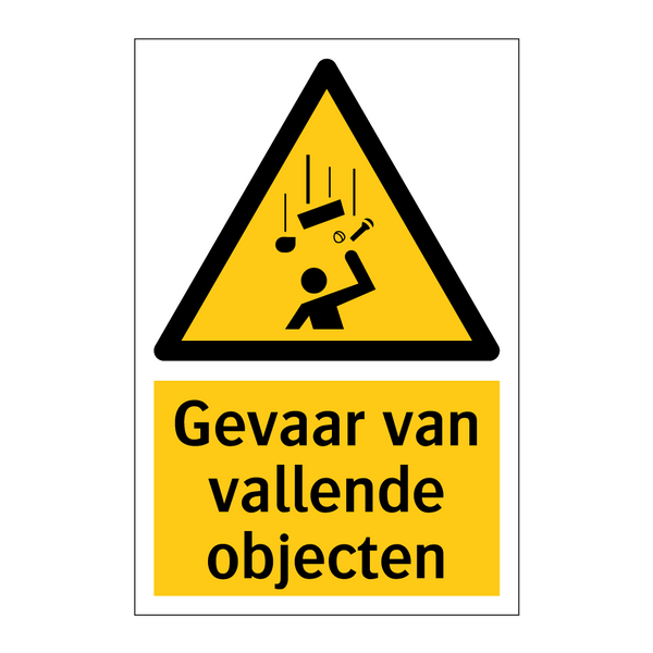 Gevaar van vallende objecten