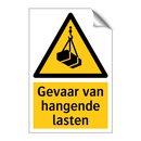 Gevaar van hangende lasten