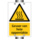 Gevaar van hete oppervlakte