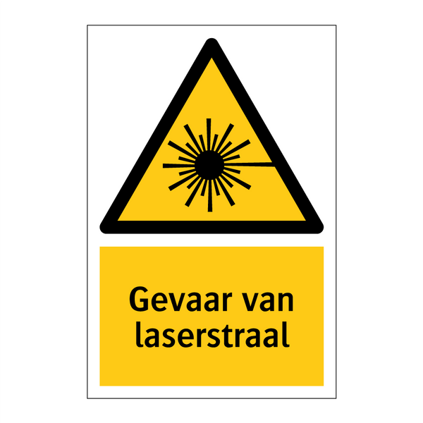 Gevaar van laserstraal