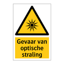 Gevaar van optische straling