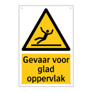 Gevaar voor glad oppervlak