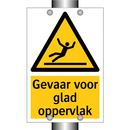 Gevaar voor glad oppervlak