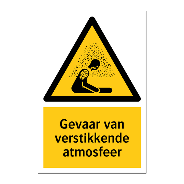 Gevaar van verstikkende atmosfeer
