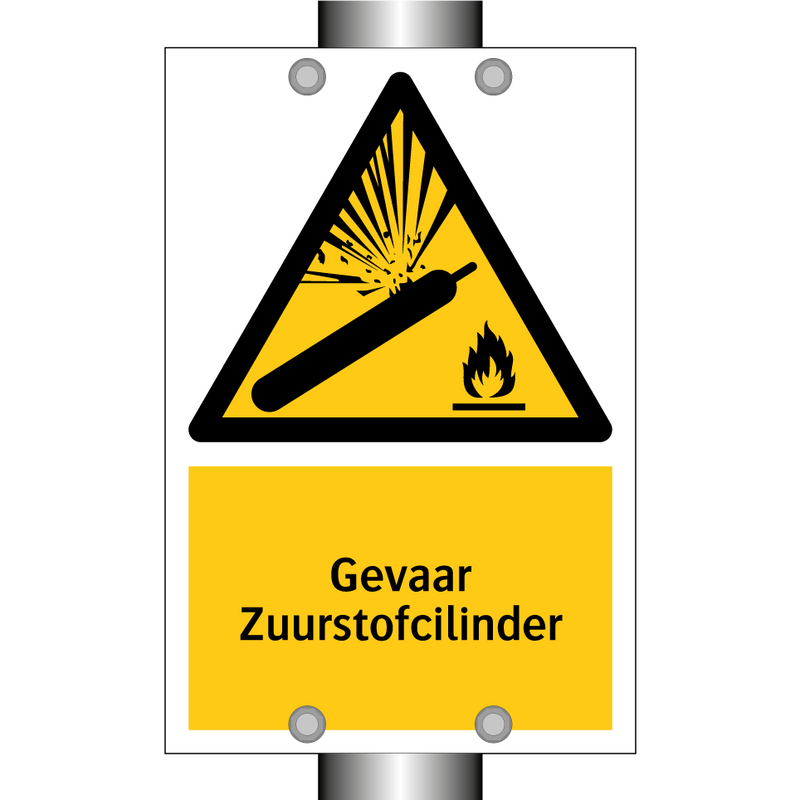 Gevaar Zuurstofcilinder