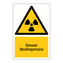 Gevaar Stralingsrisico